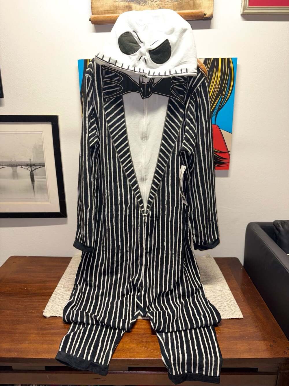 Disney The Nightmare Before Christmas Jack Skellington Union Suit Size L